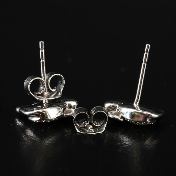 Sterling diamond elephant earrings - Picture 3 of 4